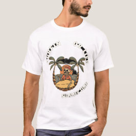 Camiseta Surfin ou Life Skeleton Summer T-Shirt Design