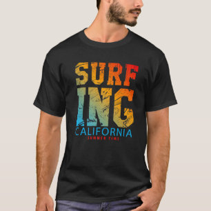 Camiseta Surfing California Summer Time Tee , Surfing Adven