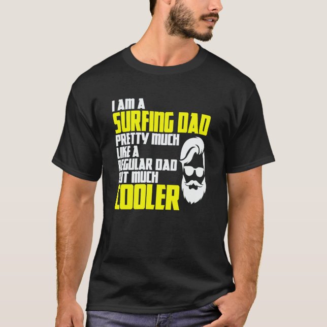 Camiseta Surfing Dad Kitesurfer Surfing Windsurfing Surfer (Frente)
