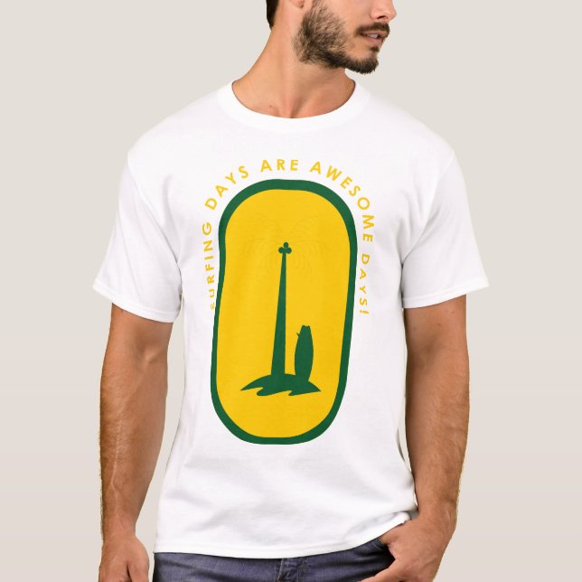 Camiseta Surfing Days are Awesome Days (Frente)