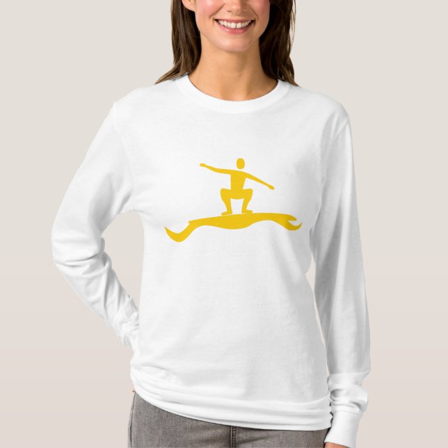 Camiseta Surfing Figure - Amber (Frente)