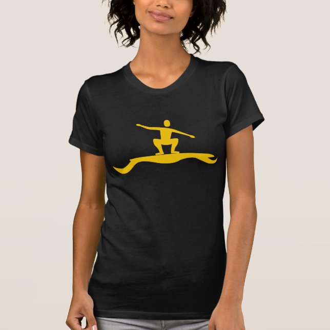 Camiseta Surfing Figure - Amber (Frente)