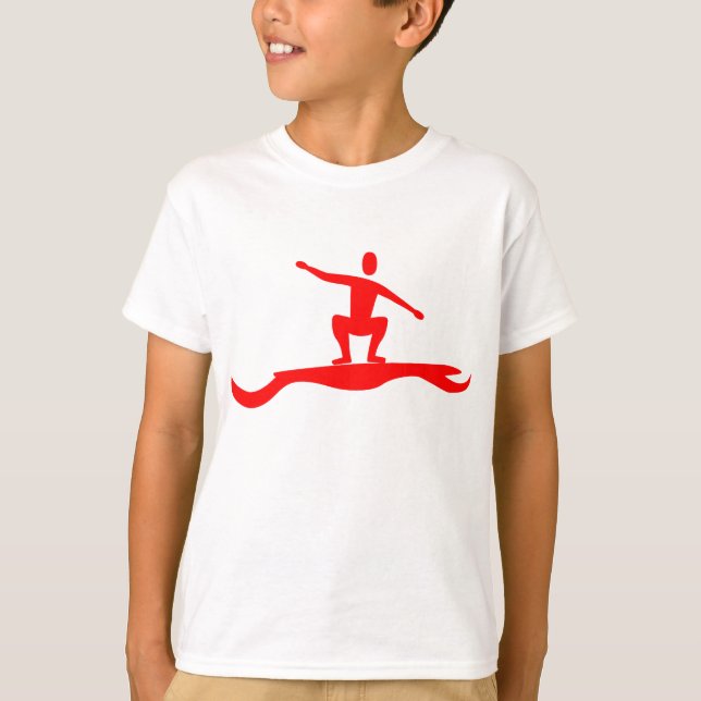 Camiseta Surfing Figure - Red (Frente)
