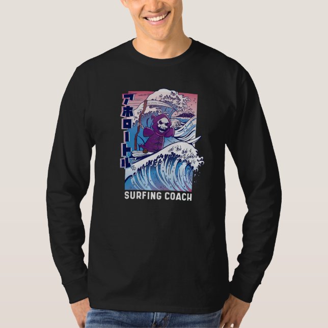 Camiseta Surfing Grim Reaper  Fun Surfer (Frente)