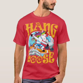 Camiseta Surfing Hang Loose Unicorn Surfer Surf