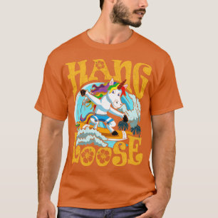 Camiseta Surfing Hang Loose Unicorn Surfer Surf