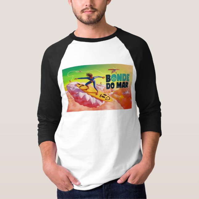 Camiseta Surfing inthe Cloud - Bonde do Mar (Frente)