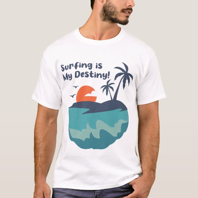 Camiseta Surfing is My Destiny (Frente)