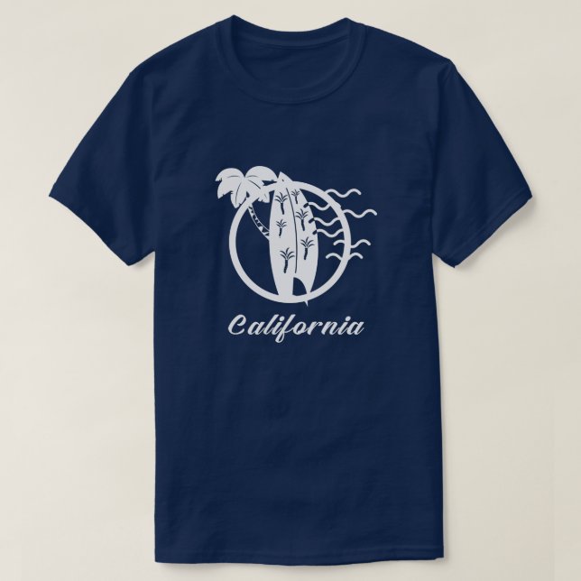 Camiseta Surfing na Califórnia (Frente do Design)