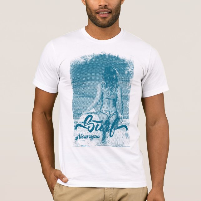 Camiseta Surfing Nicaragua (Frente)