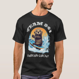 Camiseta Surfing Otter 841 Procurado por Long Conselho Larc