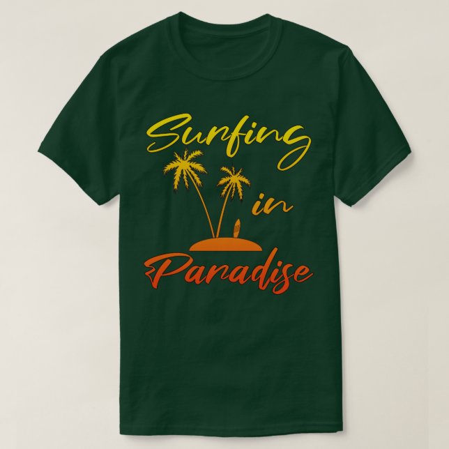 Camiseta Surfing Paradise (Frente do Design)