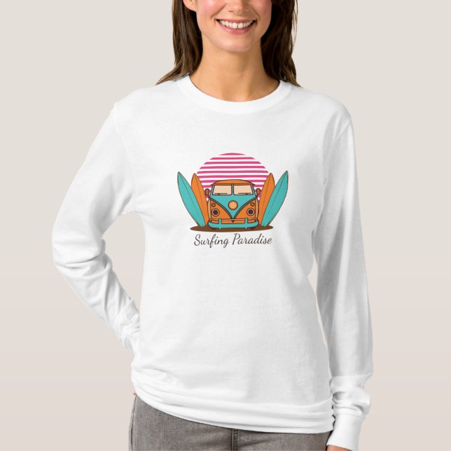 Camiseta Surfing Paradise (Frente)