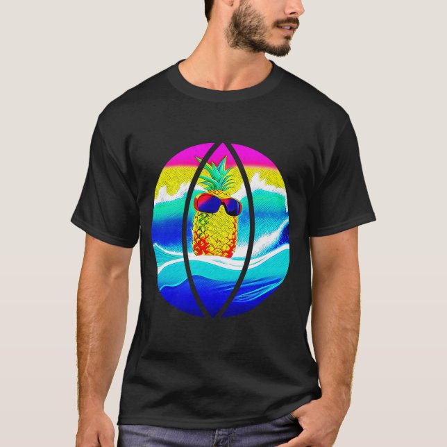 CAMISETA SURFING PINEAPPLE BEACH BALL (Frente)