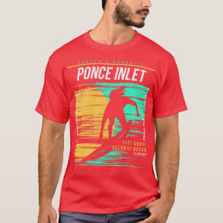 Camiseta Surfing Retro Surfing Ponce Inlet Florida Vintage