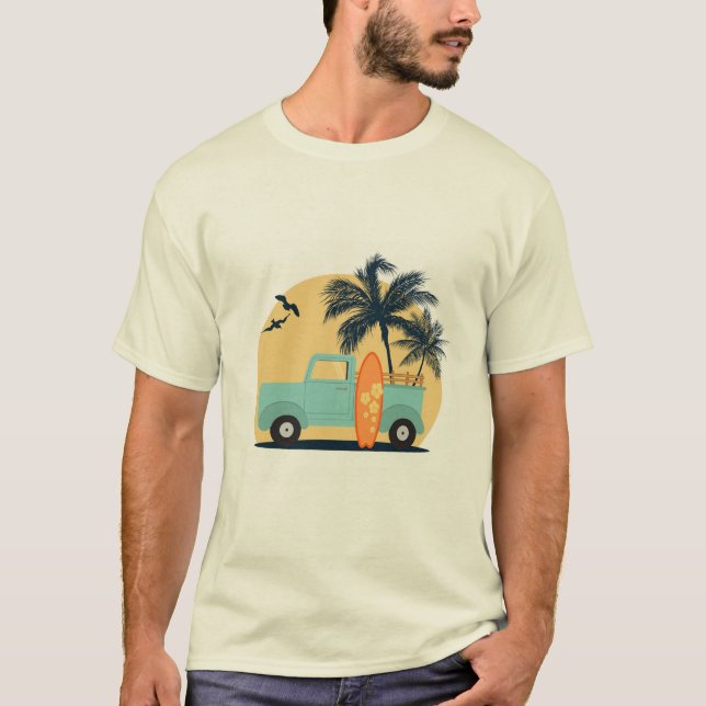 Camiseta Surfing Retro T-Shirt (Frente)