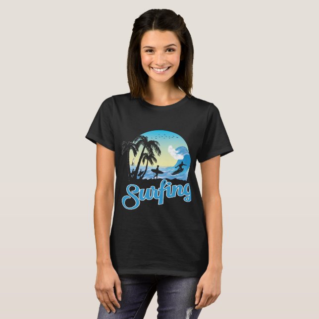Camiseta surfing Sea Beach (Frente Completa)