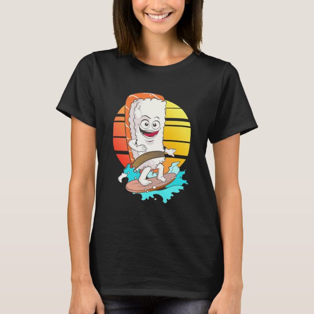 Camiseta Surfing Sushi (Frente)