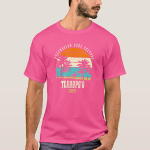 Camiseta Surfing Teahupo'o Tahiti Polinésia Surf Cultura