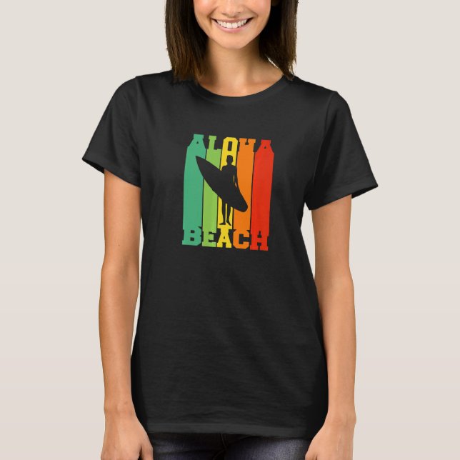 Camiseta Surfing Tropical Island Hawaii Summer Holiday Surf (Frente)