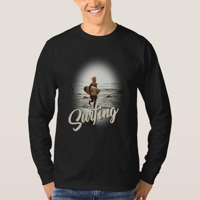 Camiseta Surfing Vibes Vacation Humorous Saying (Frente)