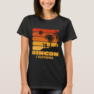 Camiseta Surfing Vintage Rincon Beach California Retro Surf