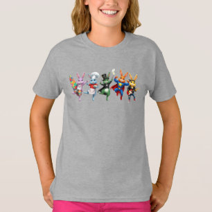 Camiseta Surfista de coelhos malucos