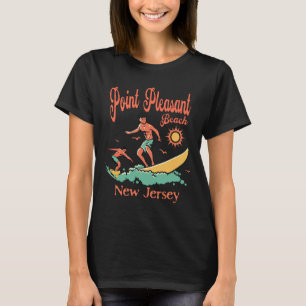 Camiseta Surfista de Nova Jersey Point Pleasant Beach Nj Su