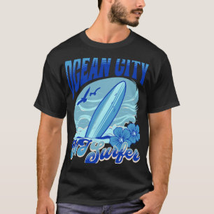 Camiseta Surfista de Nova Jersey Praia de Ocean City Nj Are