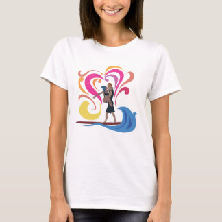 Camiseta Surfista do cavalheiro - para mulheres