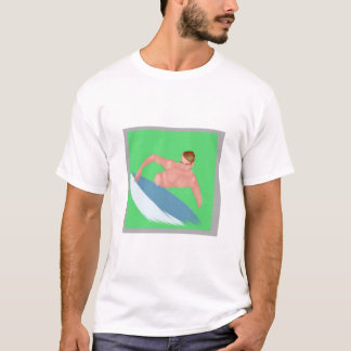 Camiseta Surfista numa t-shirt de onda
