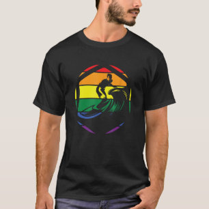 Camiseta Surfista Que Pega Onda No Oceano Pacífico Na LG
