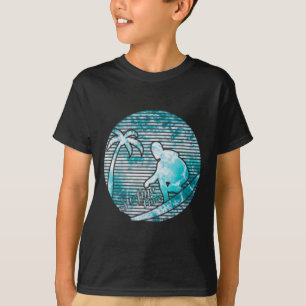 Camiseta Surfista Retro Sol Vintage Surfe Prancha de Surfe