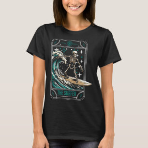 Camiseta Surfista Surfando Prancha de Surfe - Ondas Esquele