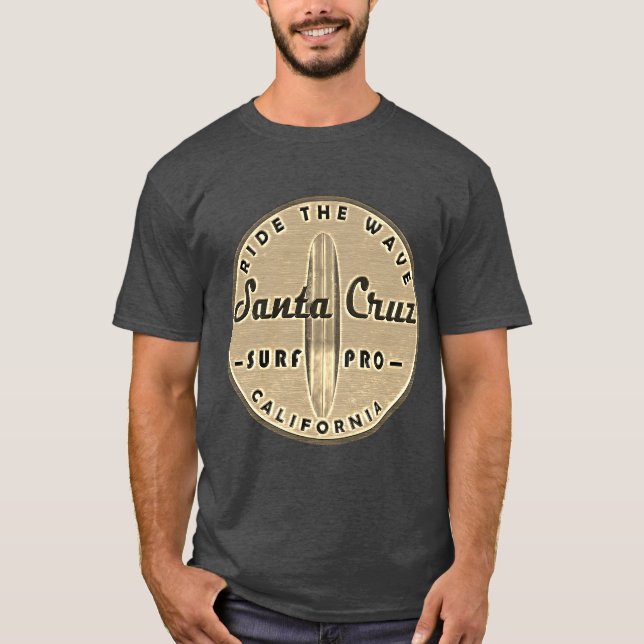 Camiseta Surfistas Papais noeis Cruz Vintage Retro-Distúrbi (Frente)