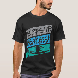 Camiseta Surfs Up Beaches Light Color Impressão