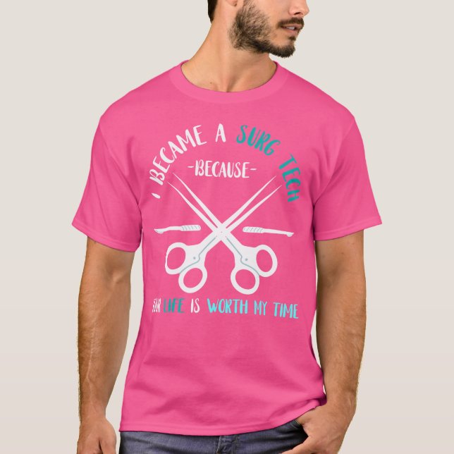 Camiseta Surg Tech Sua Vida Valerá O Meu Documento Cirúrgic (Frente)