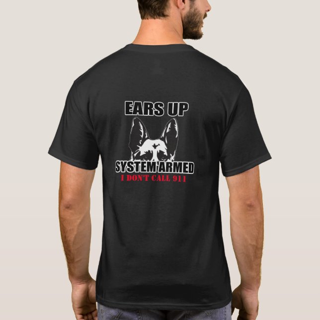 Camiseta SURGE O SISTEMA ARMADO GERMAN SHEPHERD COM T-Shirt (Verso)