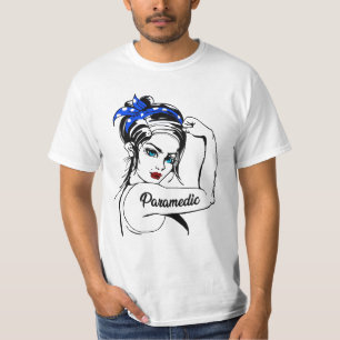 Camiseta Surgimento do paramédico EMS Rosie The Riveter