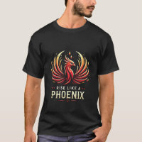 Surgir como uma Phoenix - Logotipo Motivacional Ne