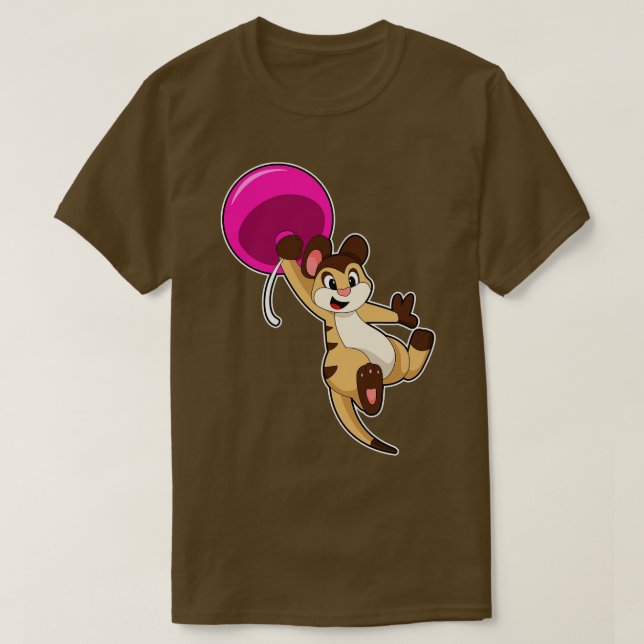Camiseta Suricata com Balão 1 (Frente do Design)