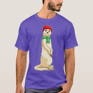 Camiseta Suricata com Chapéu e Cachecol