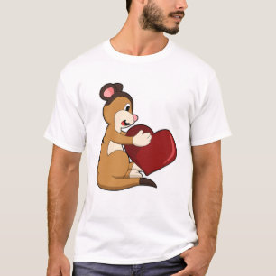 Camiseta Suricata com Coração