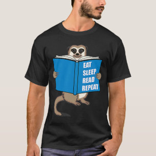 Camiseta Suricata com Livros Hábito de Leitura