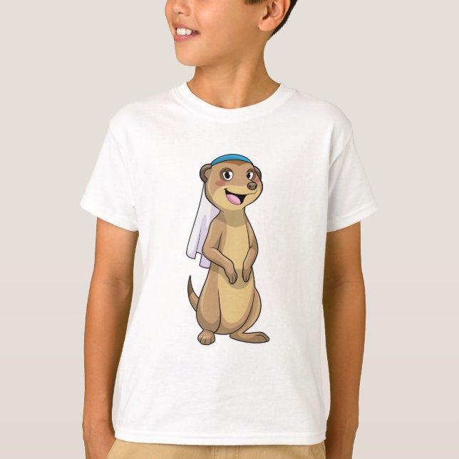 Camiseta Suricata como Noiva com Véu (Frente)