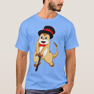 Camiseta Suricata como Pensionista com bengala