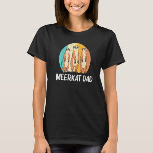 Camiseta Suricata Para Pai Pai Retro Vida Selvagem Zoológic