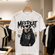 Suricata Stay Sharp – Arte Animal de Roupas de Rua