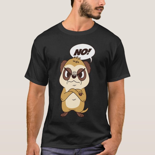 Camiseta Suricato de Meerkat irado (Frente)