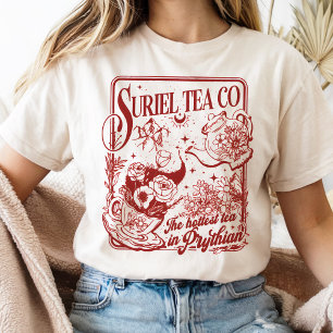 Camiseta Suriel Tea Co Coote Citação Bookish Gift